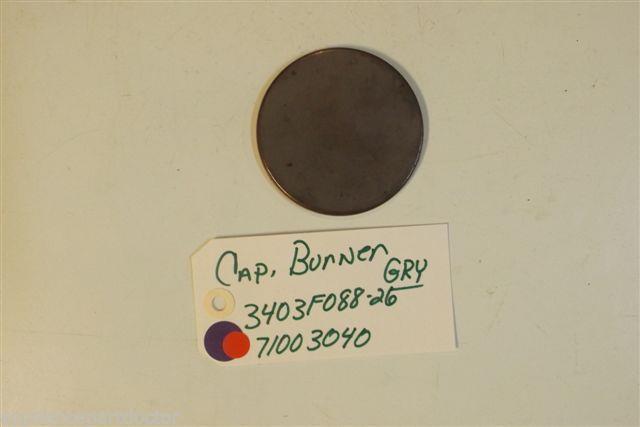 MAYTAG STOVE 3403F088-26 71003040 Cap, Burner gry used MAYTAG STOVE 3403F088-26 71003040 Cap, Burner gry used